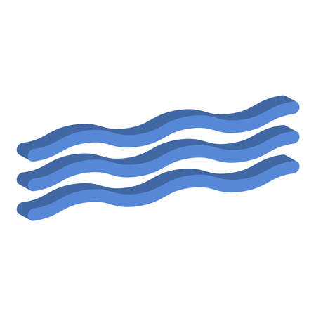 Water icon isolated on white background.Isometric and 3D view.のイラスト素材