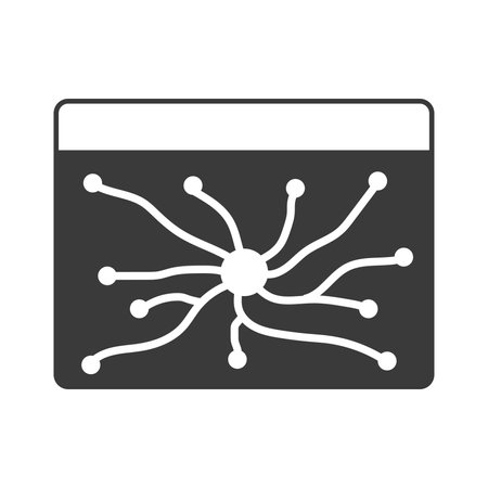 Ant farm glyph icon isolated on white background.Vector illustration.のイラスト素材