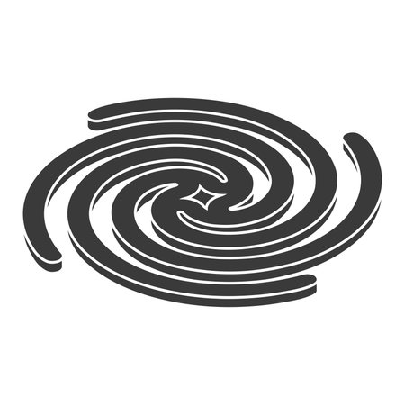 Cyclone glyph icon isolated on white background.Vector illustration.のイラスト素材