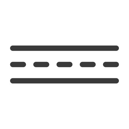 Road line icon isolated on white background.Vector illustration.のイラスト素材