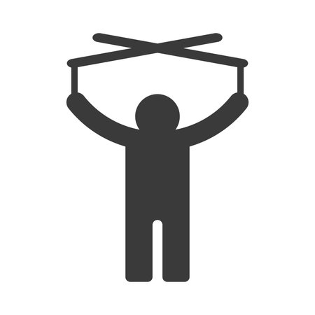 Puppeteer glyph icon isolated on white background.Vector illustration.のイラスト素材