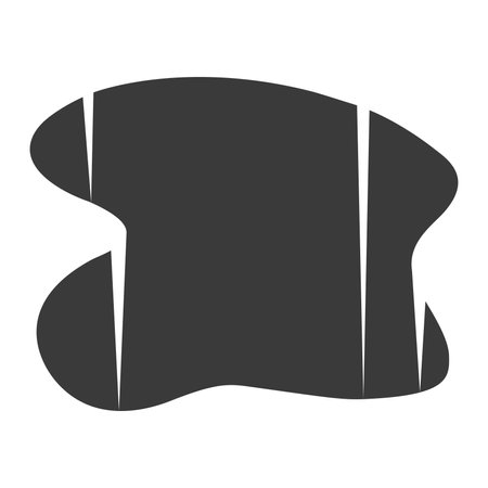 Ravine glyph icon isolated on white background.Vector illustration.のイラスト素材