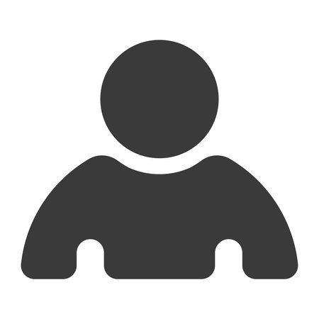 User glyph icon isolated on white background.Vector illustration.のイラスト素材