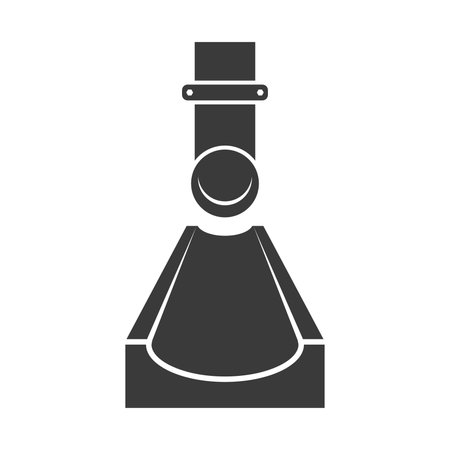 Drain system glyph icon isolated on white background.Vector illustration.のイラスト素材