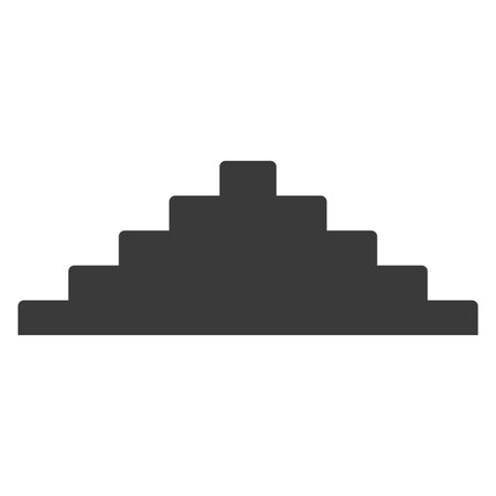 Stairs glyph icon isolated on white background.Vector illustrationのイラスト素材