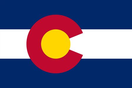 State Flag of Coloradoの写真素材