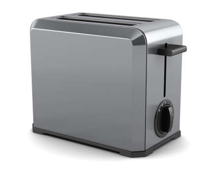 toaster isolated on white background with clipping path