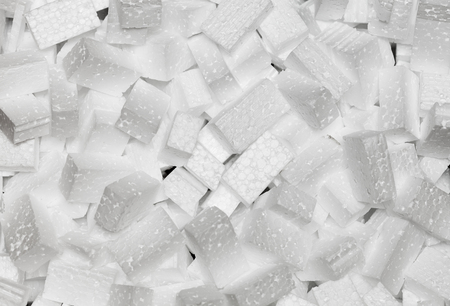 white styrofoam pelletsの写真素材