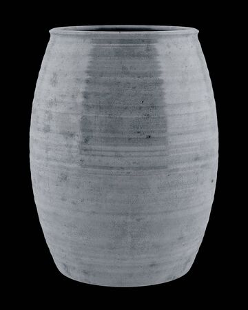 ceramic vase isolated on black background. 3d illustrationの写真素材