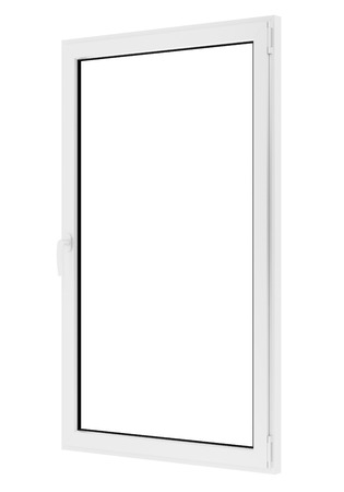 window isolated on white background. 3d illustrationの写真素材