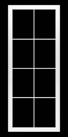 window isolated on black background. 3d illustrationの写真素材