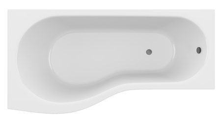 top view of modern bathtub isolated on white background. 3d illustrationの写真素材