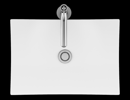top view of ceramic bathroom sink isolated on black background. 3d illustrationの写真素材