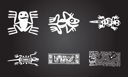 American indians ethnic symbolsのイラスト素材