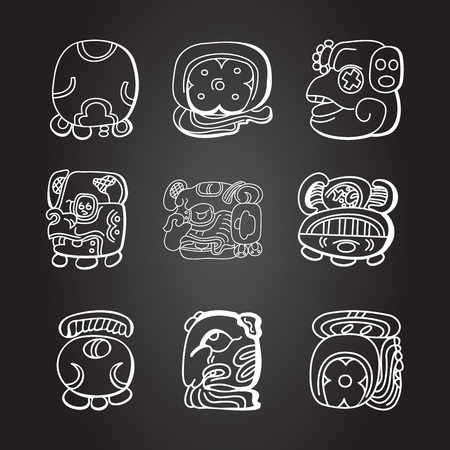 American indians ethnic symbolsのイラスト素材