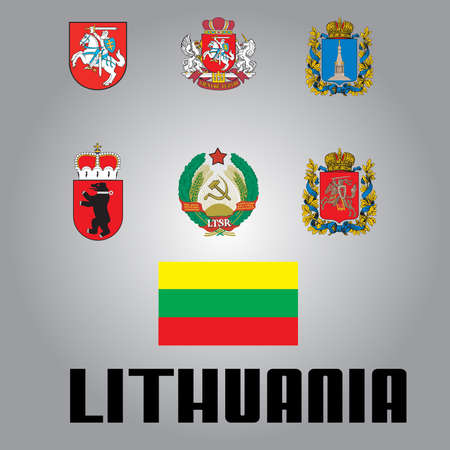 National elements of Lithuaniaのイラスト素材