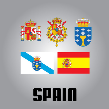 National elements of Spainのイラスト素材