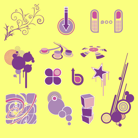 Vector design elementsのイラスト素材