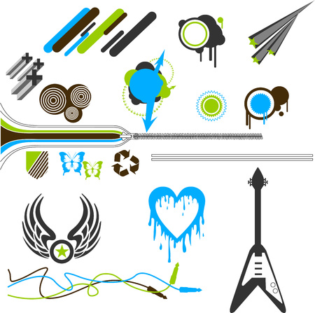 Vector design elementsのイラスト素材