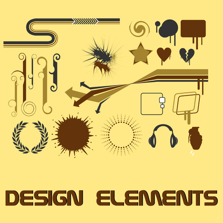 Vector design elementsのイラスト素材