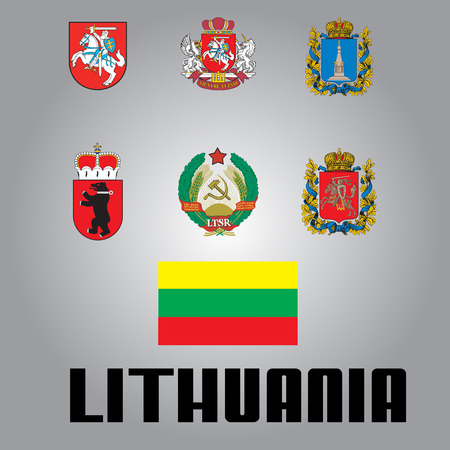 National goverment elements of Lithuaniaのイラスト素材