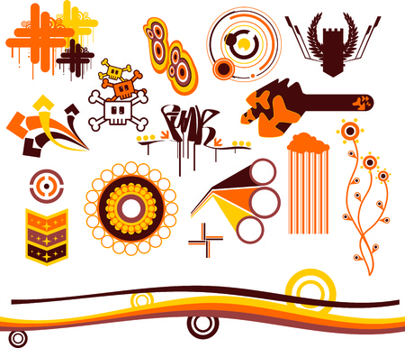 Vector design elementsのイラスト素材