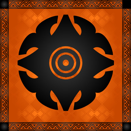 African culture symbolic ornamentsのイラスト素材