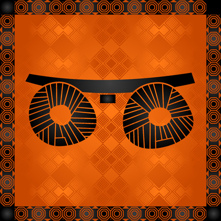 African symbolic ornament illustration.のイラスト素材