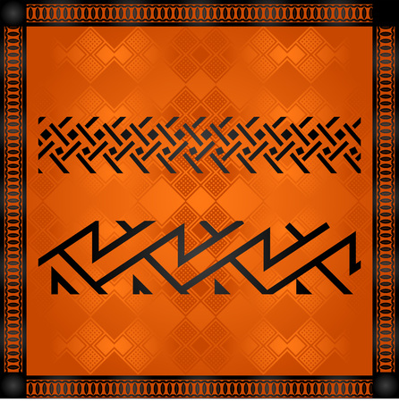 African symbolic ornament illustration.のイラスト素材