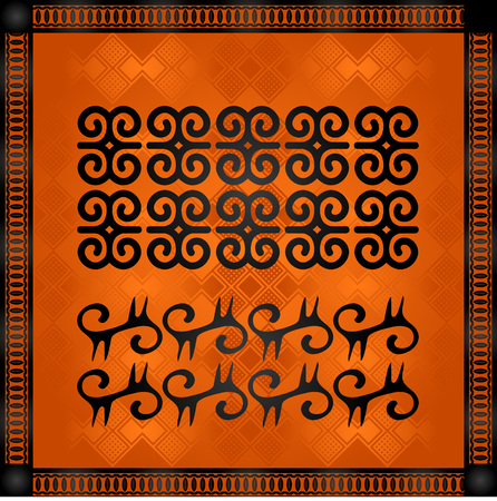African symbolic ornamentsのイラスト素材
