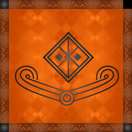 African symbolic ornamentsのイラスト素材