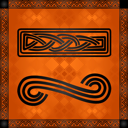 African symbolic ornamentsのイラスト素材