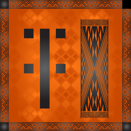 African symbolic ornamentsのイラスト素材