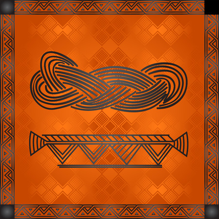 African symbolic ornamentsのイラスト素材