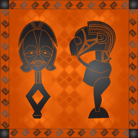 African tribes cultural symbolic ornamentsのイラスト素材