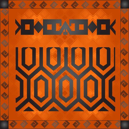 African tribes cultural symbolic ornamentsのイラスト素材