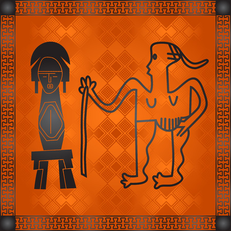 African national ornamentsのイラスト素材