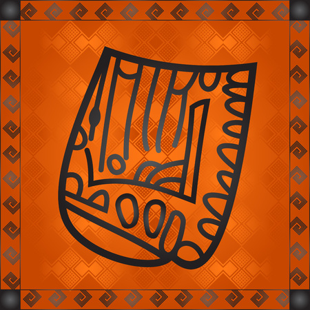 African symbolic ornamentのイラスト素材