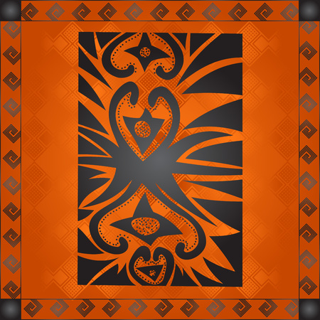 African symbolic ornamentのイラスト素材