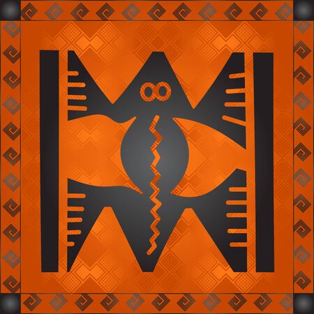 African symbolic ornamentのイラスト素材