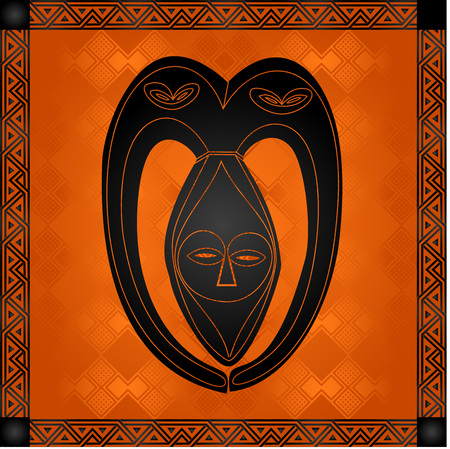 African tribes cultural symbolic ornamentsのイラスト素材