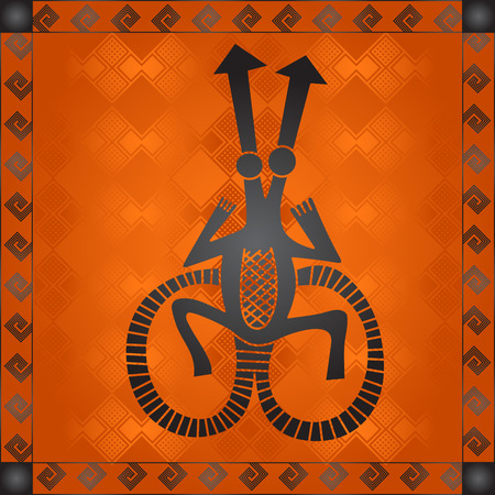 African tribes cultural symbolic ornamentsのイラスト素材