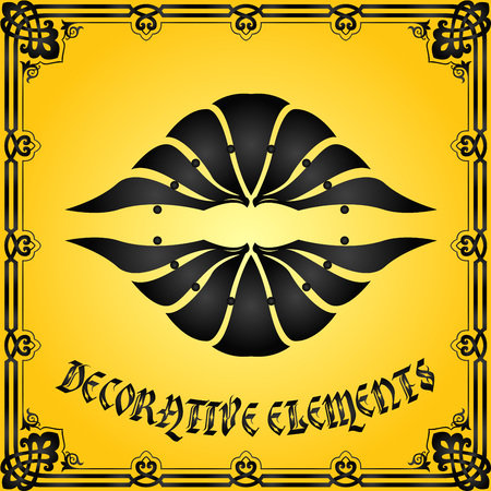 Decorative floral design elementsのイラスト素材