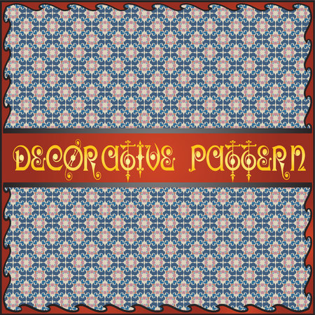 Colorful decorative geometric pattern backgroundのイラスト素材
