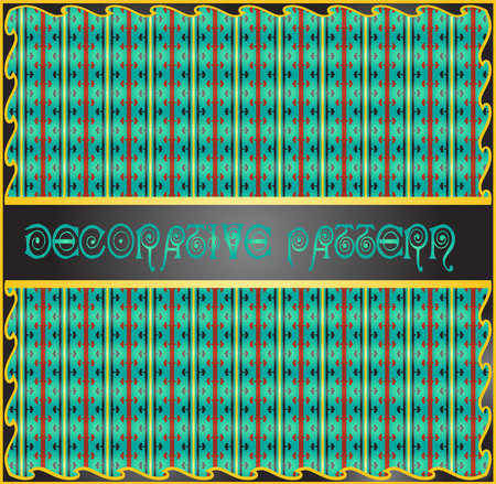 Colorful decorative geometric pattern backgroundのイラスト素材