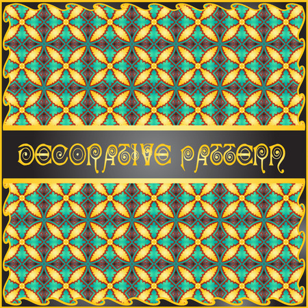 Colorful decorative geometric pattern backgroundのイラスト素材