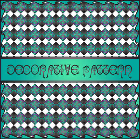 Colorful decorative geometric pattern backgroundのイラスト素材