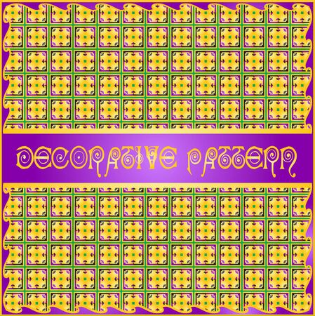 Colorful decorative geometric pattern backgroundのイラスト素材