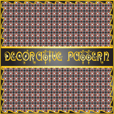 Colorful decorative geometric pattern backgroundのイラスト素材