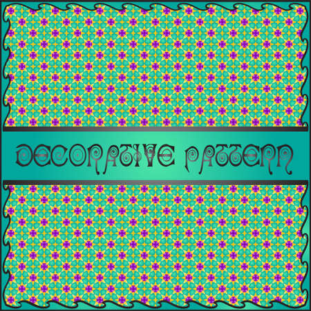 Colorful decorative geometric pattern backgroundのイラスト素材